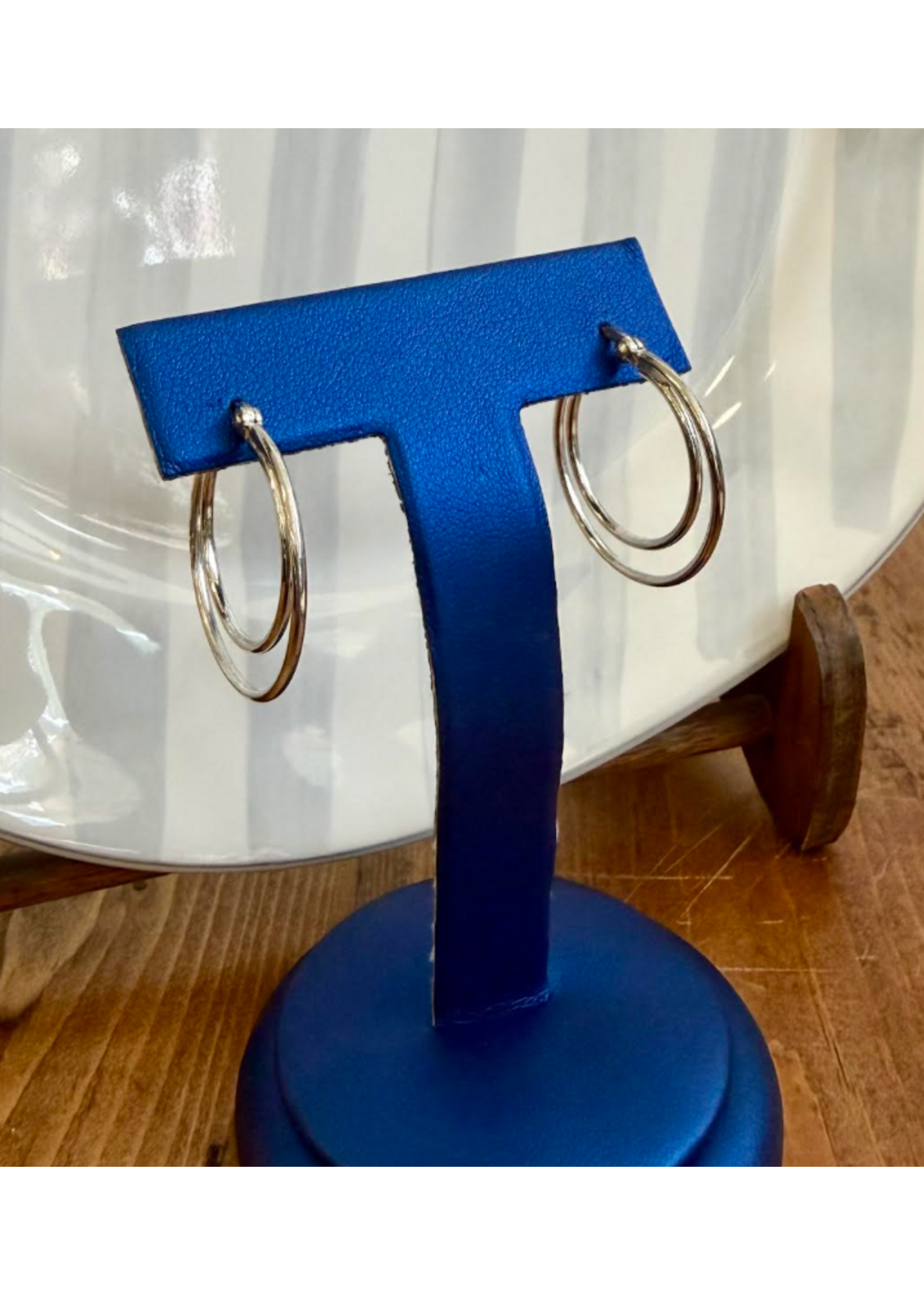 Jordans Sterling Silver Double Hoop