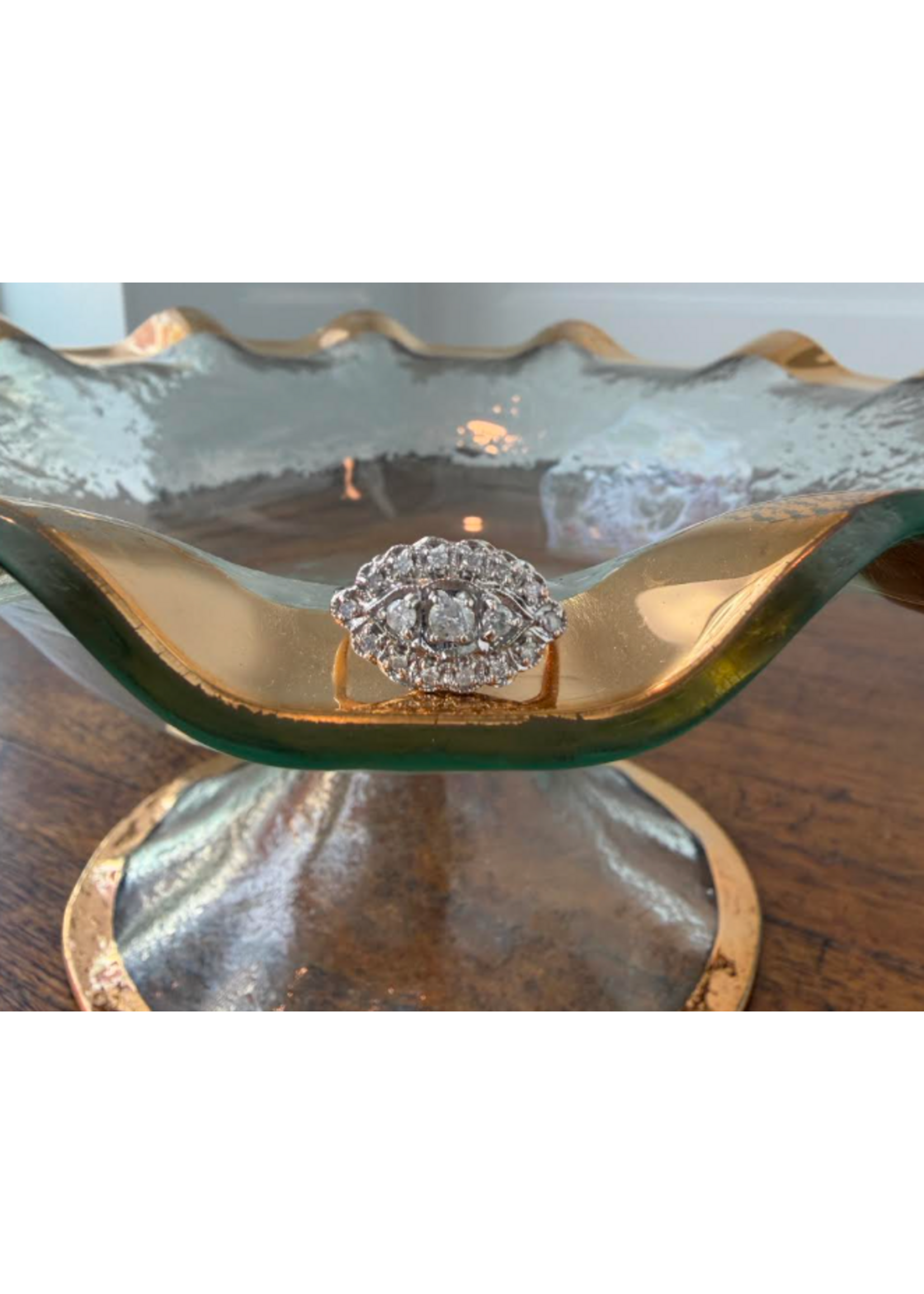 Jordans 10kwg .50cttw Diamond Estate Princess Ring size 8.5