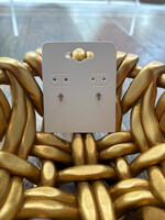 Jordans 10k Baby Cross Screw Back Earring