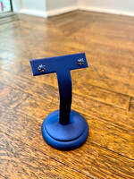 Jordans 14kwg Estate Syn Star Sapphire Studs