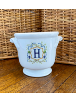 Jordans Med Round Cachepot - H - Bamboo Topiary