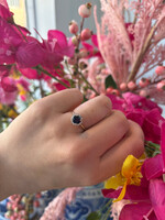 Jordans 10k Amethyst Ring w/ Dia Halo .15cttw