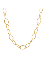 Jordans Forever Gold Oval Link Necklace 24in
