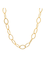 Jordans Forever Gold Oval Link Necklace 30in