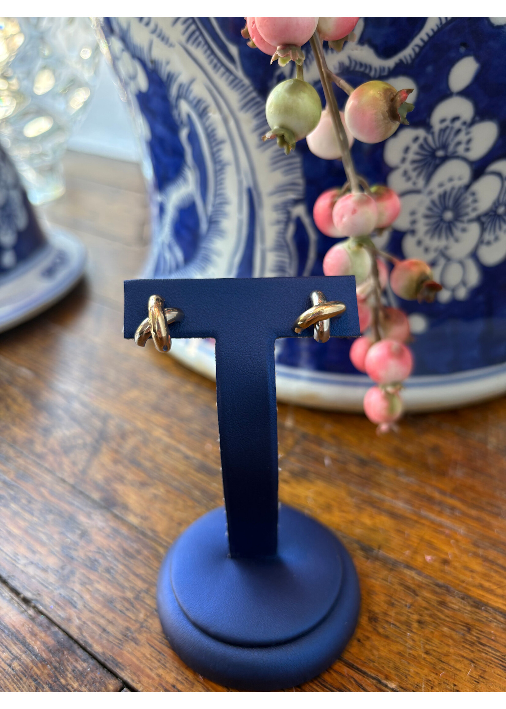 Jordans Two Tone "X" Designer Inspired Studs