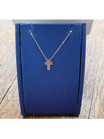 Jordans 14k Simple Salvation Cross Necklace Adj Chain