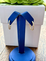 Jordans Milgrain Decor Hoop .15cttw 10k