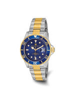 Charles Hubert Mens Two-tone Stainless Steel Blue Dial Watch