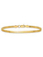 Jordans 10k 2.5mm Herringbone Bracelet 8in