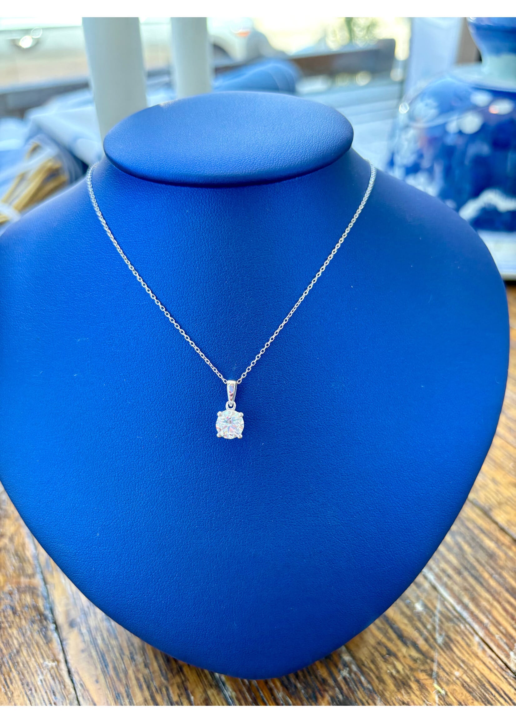Jordans 1ct Lab Grown Diamond Necklace 10kwg