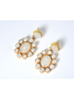 Wendy Perry Designs Jardin Moonstone & Pearls Earring