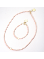 Wendy Perry Designs Issie Pink Opal Cross Bracelet