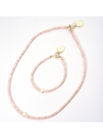 Wendy Perry Designs Issie Pink Opal Cross Necklace