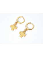 Wendy Perry Designs Annie Cross Hoop Earring
