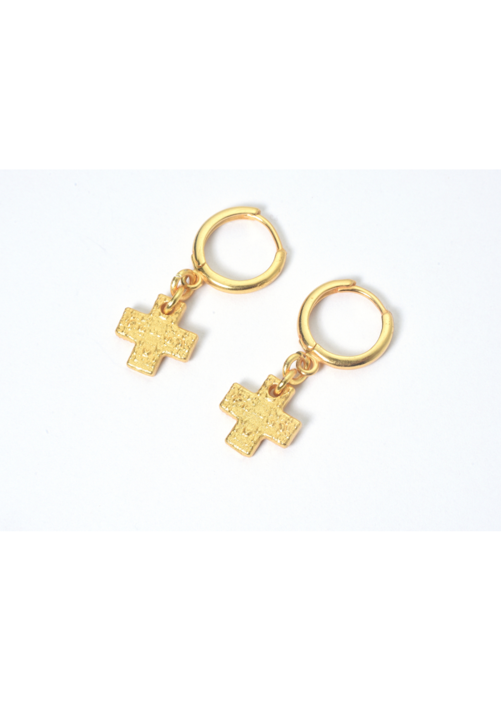 Wendy Perry Designs Annie Cross Hoop Earring