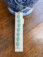 Wendy Perry Designs Blue Green Chalcedony Georgina Bracelet