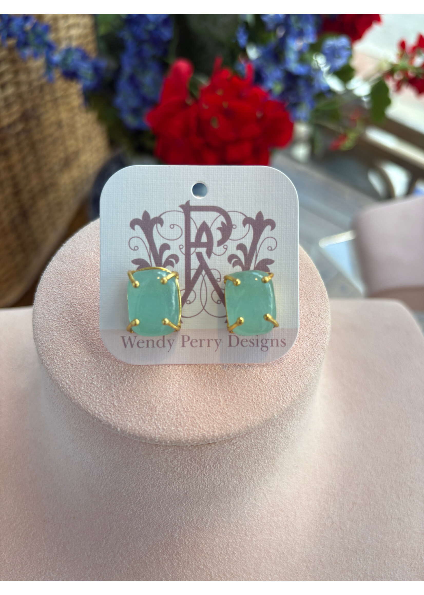Wendy Perry Designs Georgina Green Chalcedony Earring