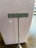 Jordans 14k white 6mm FW Pearl Wire Hook Earring
