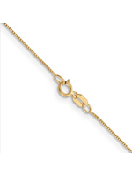 Jordans 14k Gold .5mm Box Chain 16in