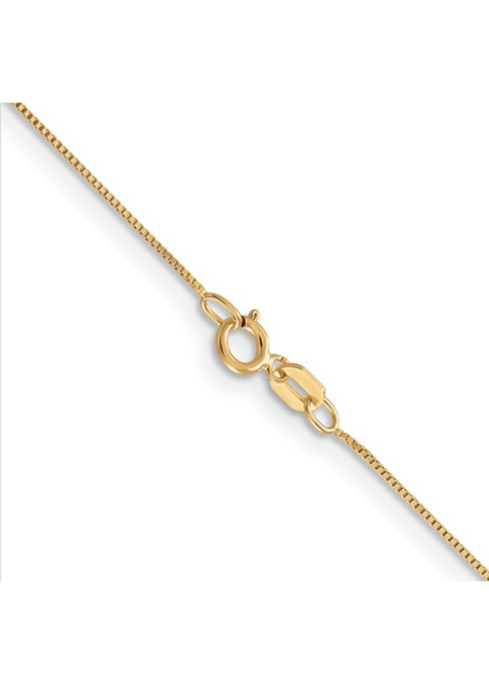 Jordans 14k Gold .5mm Box Chain 16in