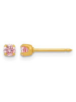 Jordans 3mm Pink Locking Back Stud