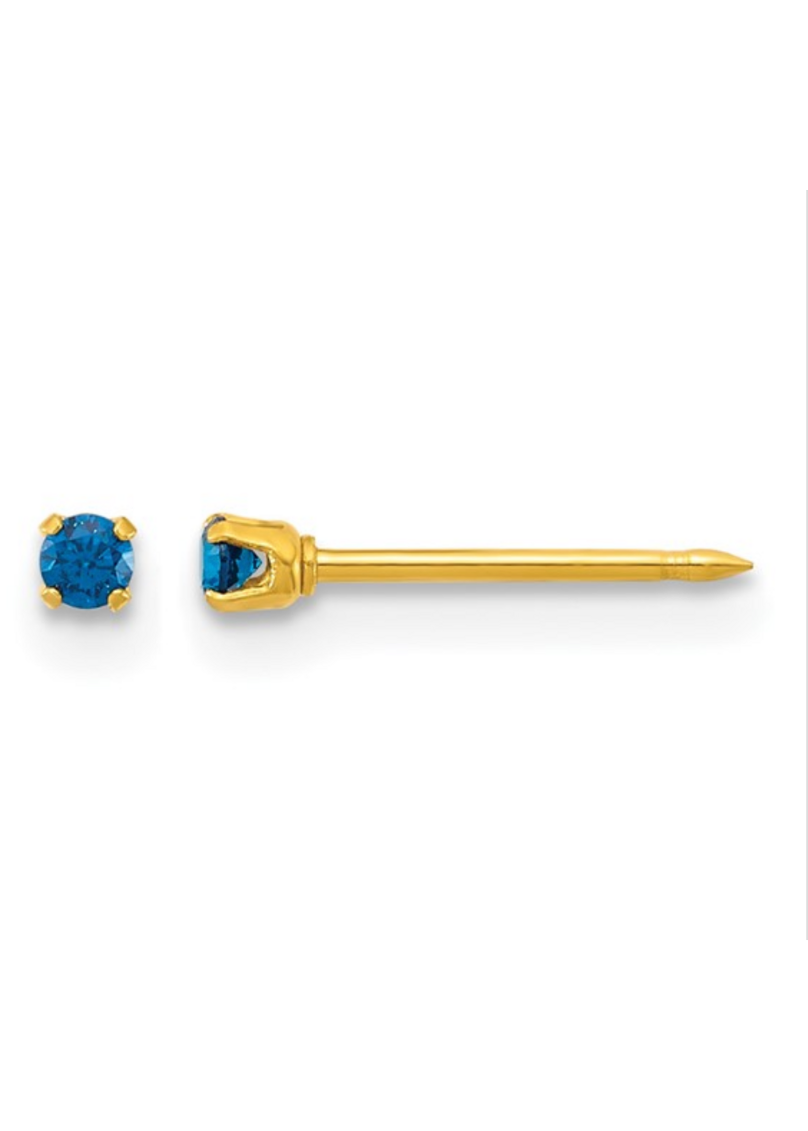 Jordans 3mm Blue Locking Back Stud