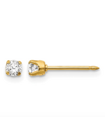 Jordans 3mm CZ Locking Back Stud