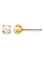 Jordans 4mm Pearl Locking Back Stud