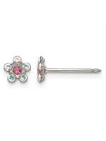 Jordans Pink Flower Locking Back Stud