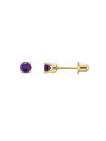 Jordans 3mm Purple Locking Back Stud