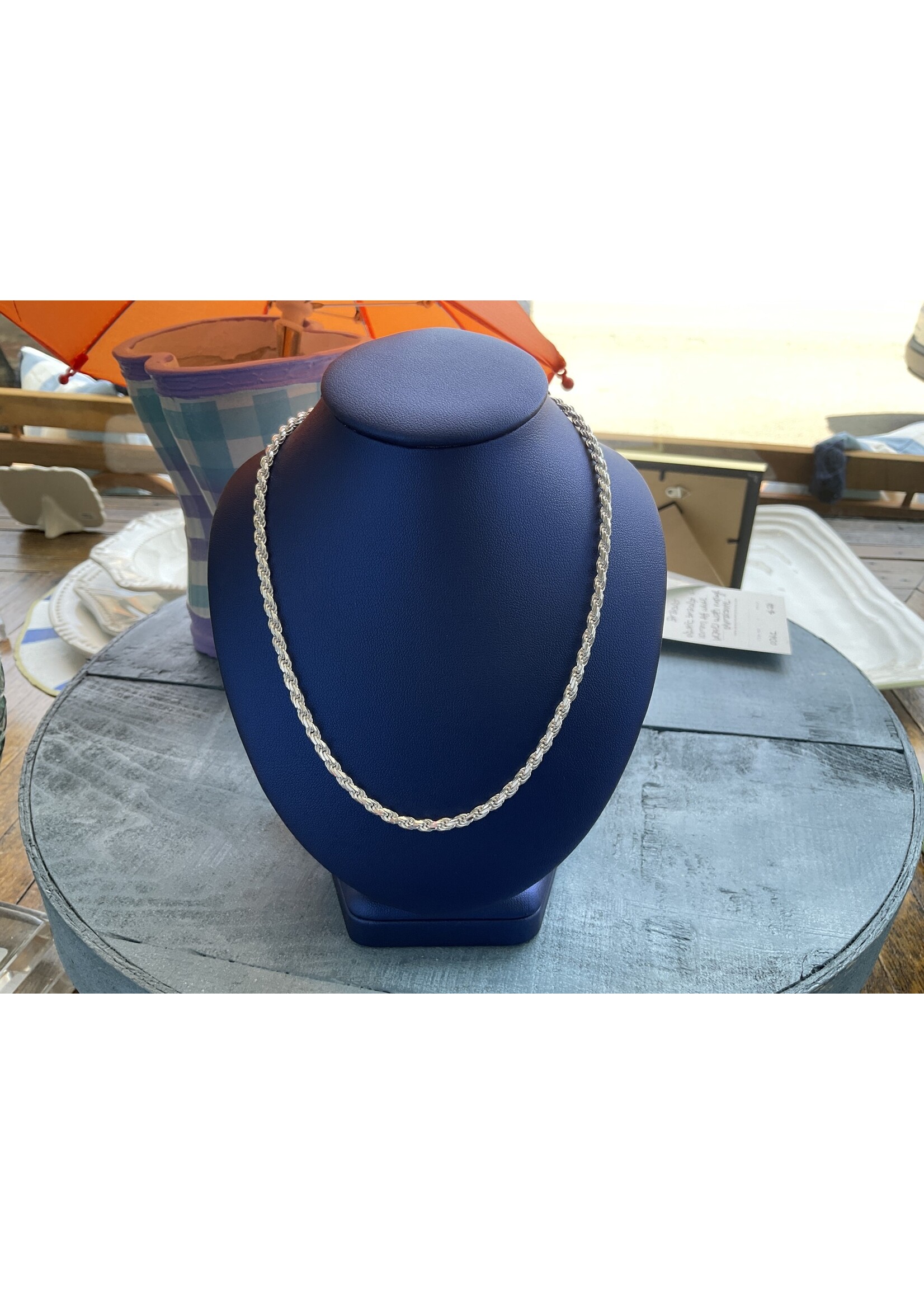 Jordans Sterling Silver 3mm Rope Chain 22in