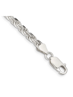 Jordans 4.5mm Sterling Rope Chain Bracelet 9in