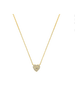 Jordans GF and CZ Heart Necklace
