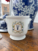 Jordans Med Round Cachepot - V - Bamboo Topiary