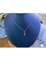 Jordans .15 cttw Diamond Cross 14k Gold