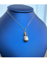 Jordans The Golden Pineapple Necklace 14k adj. chain
