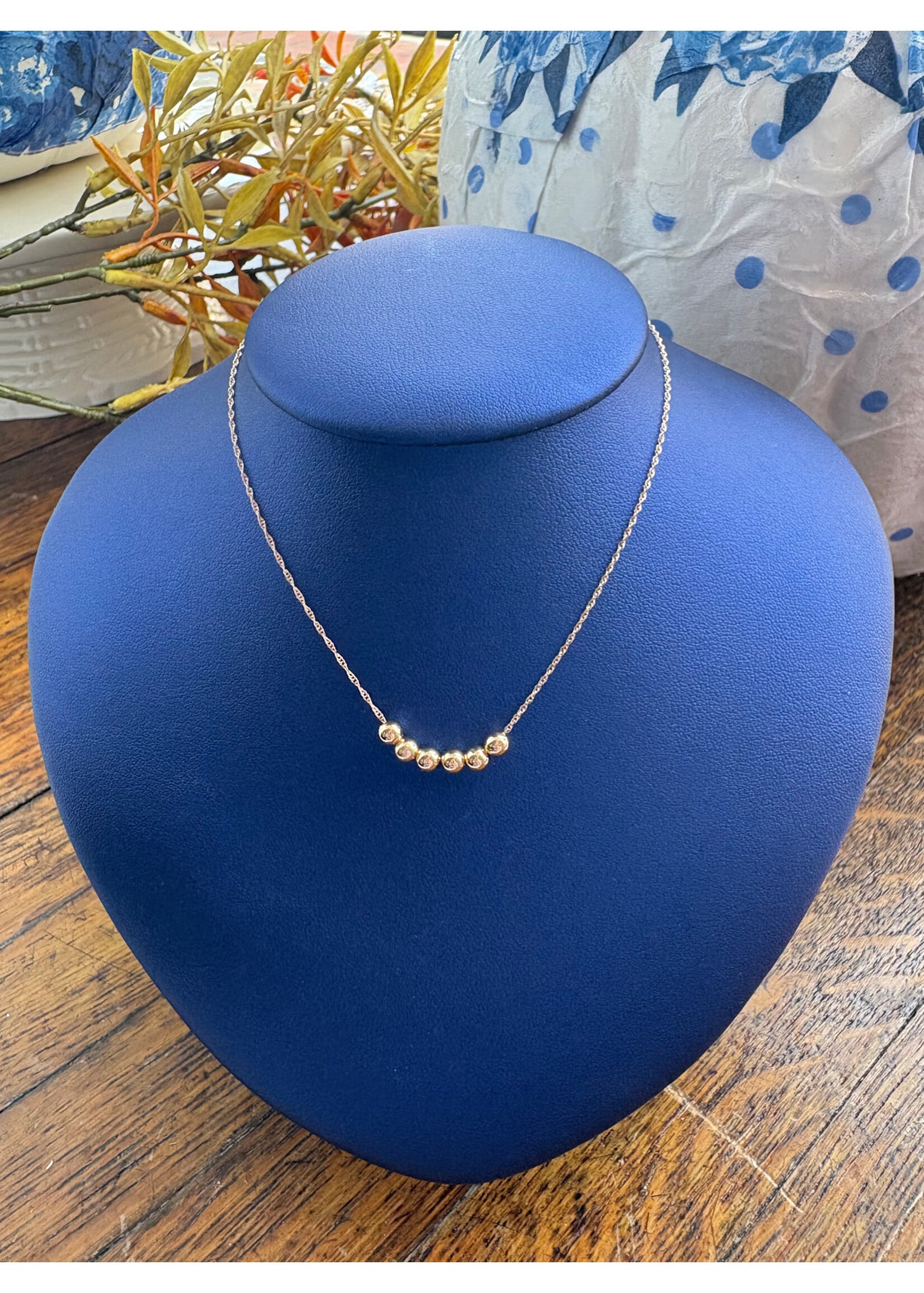 Jordans 14k Petite 4mm Add-A-Bead starter necklace 16inch