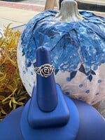 Jordans Sterling Silver Rose Ring Sz 7