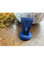 Jordans 1ct Garnet .15cttw Dia Halo Necklace 10k