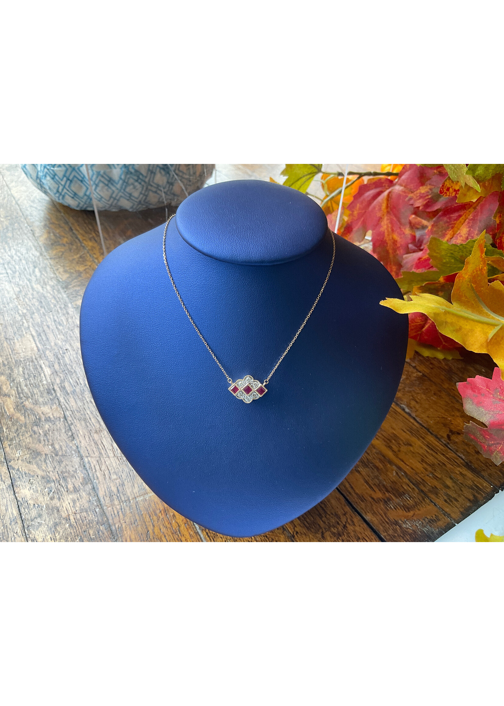 Jordans The Ruby Regent Pendant .55cttw Ruby and . 25cttw Diamond 10k
