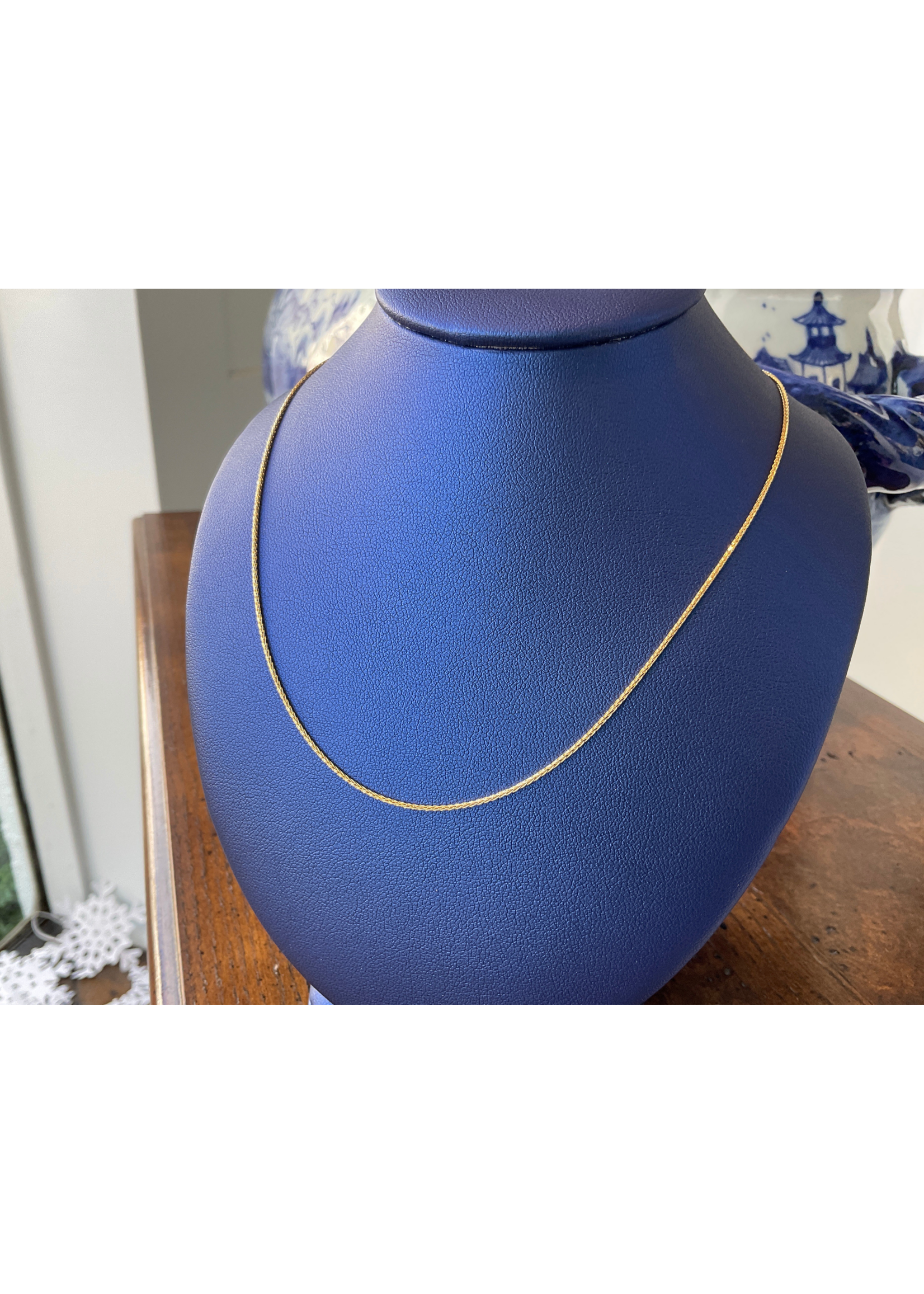 Jordans 1mm 10k Gold Wheat Chain 18in