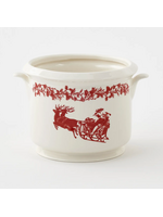 Jordans Red and White Christmas Cachepot