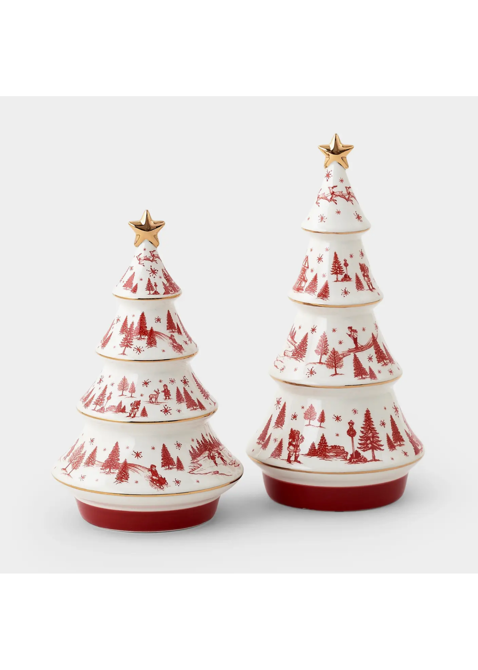 Jordans Yuletide Tabletop Christmas Trees - set of 2