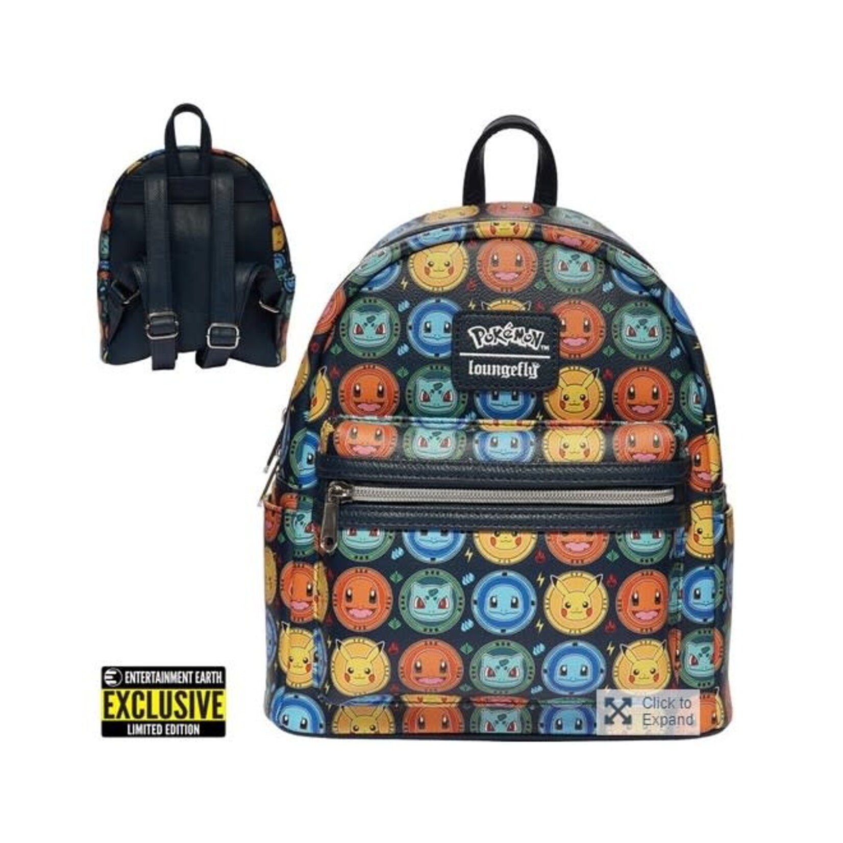 Pokémon Kanto Starter Mini-Backpack - Entertainment Earth Exclusive