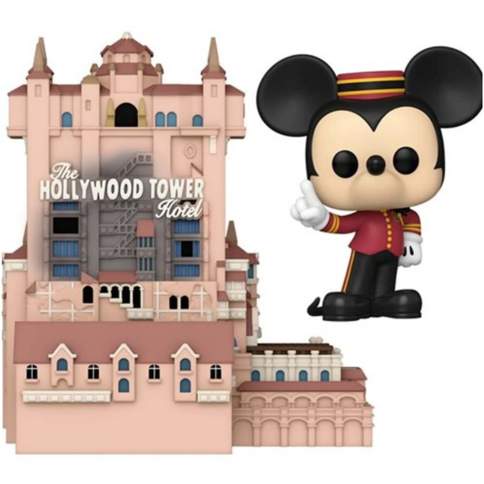 Disney WDW 50th Tower of Terror with Mickey Mouse Pop! Town