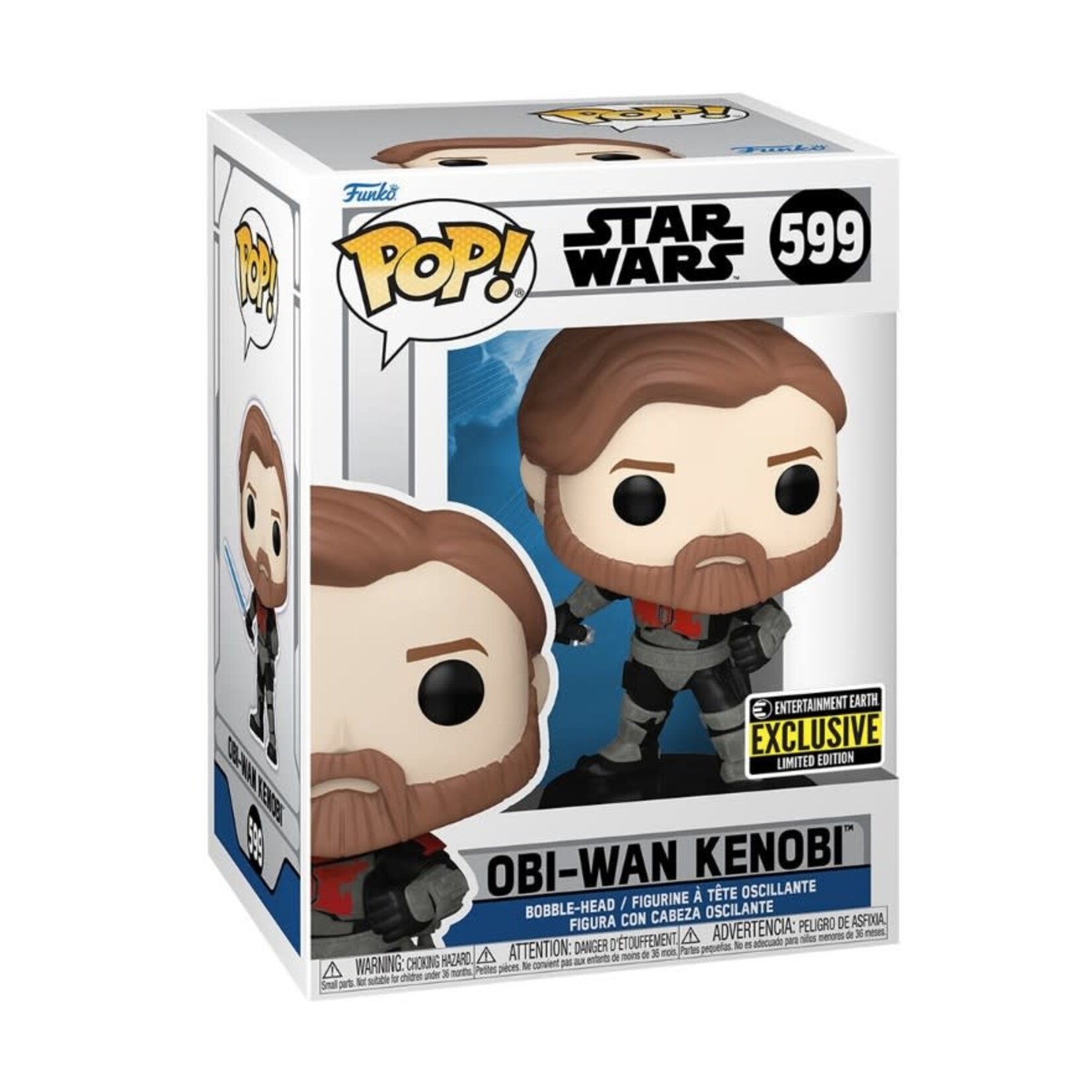Star Wars Star Wars: The Clone Wars - Obi-Wan Kenobi Mandalorian Armor Pop! Vinyl Figure EE Exclusive