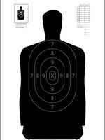 Action Action Target S29100 B-29 Qualification Target Silhouette Hanging Paper Target 11.50" x 22"