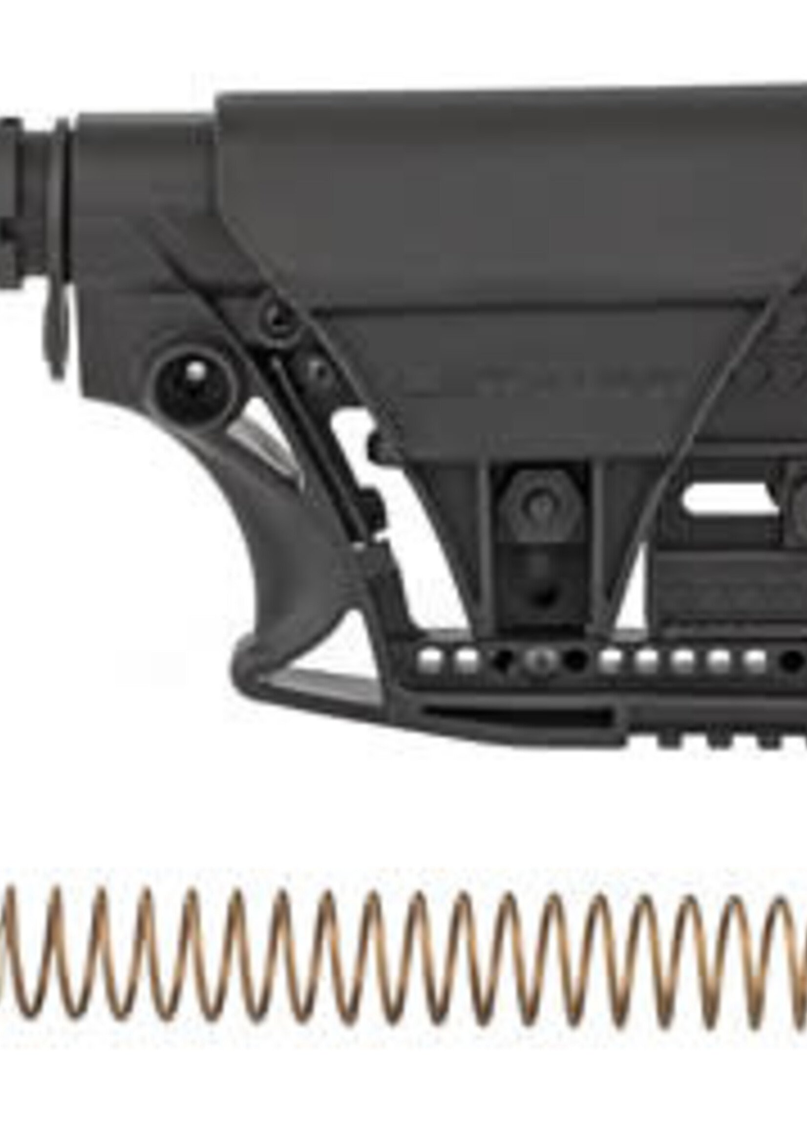 Luth-AR Luth-AR, MBA-3 Stock With Buffer Assembly, Mil-Spec Dia 6-Position Carbine Buffer Tube, .223/5.56 Buffer, Buffer Spring, Latch Plate and Lock Ring, Adjustable Length of Pull/Cheek Height/Butt Plate, Fits AR-15, Black