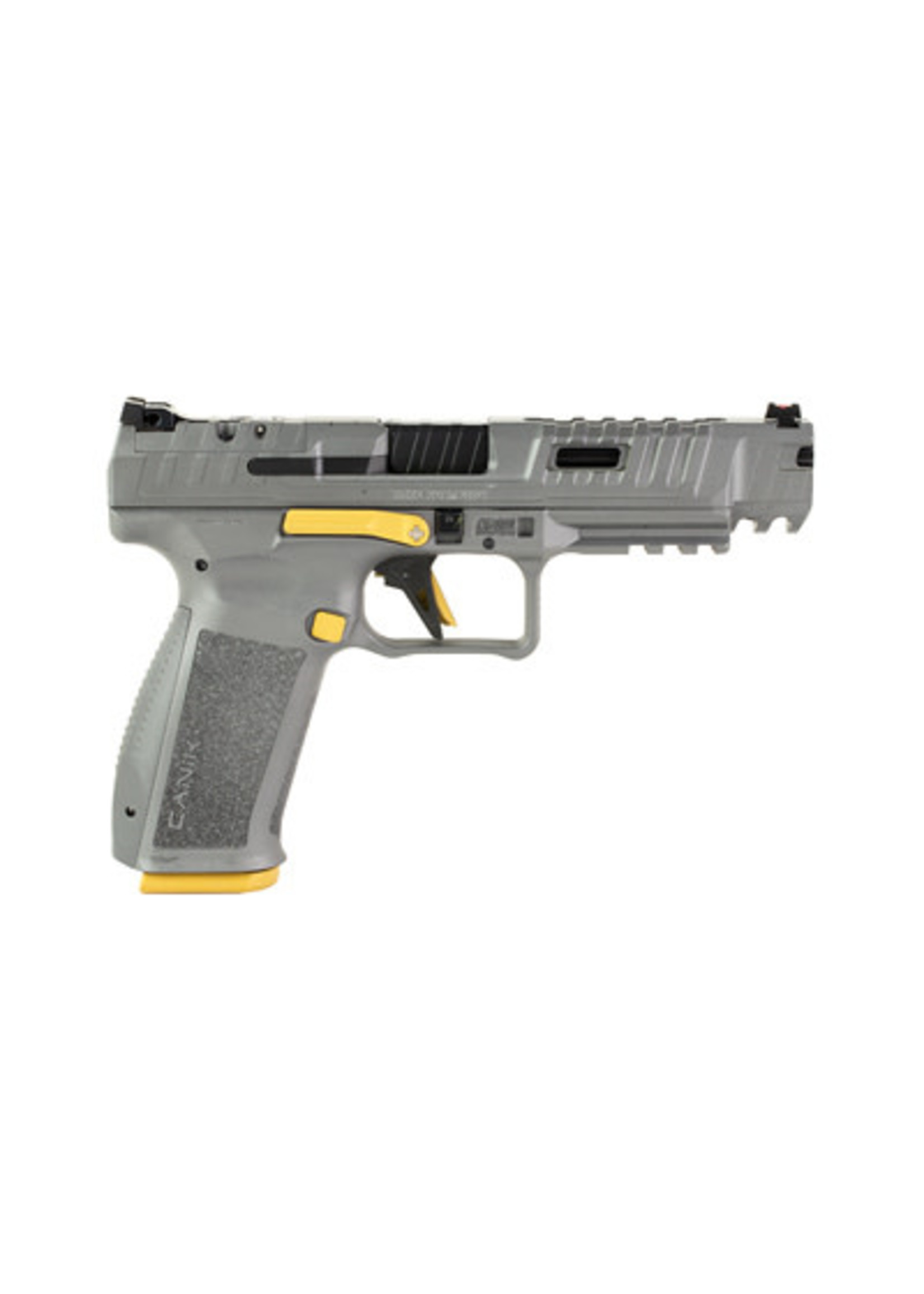 Canik Canik SFX Rivall Striker Fire 9MM 5" Barrel Gray with Gold Accents 18 Rd. MFG# HG7160T-N UPC# 787450811423