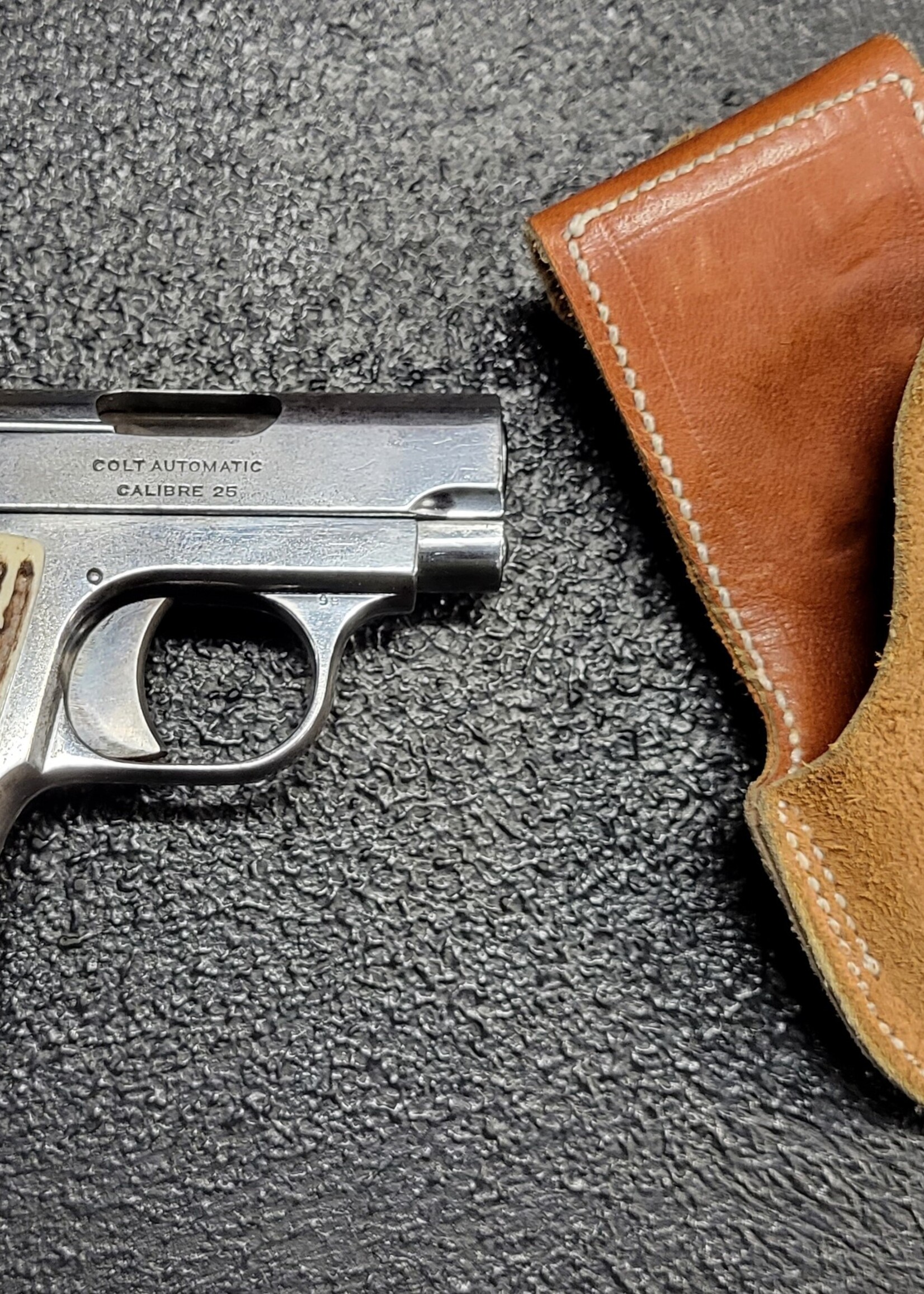 COLT MFG (USED) Colt 1908 Vest Pocket 25 ACP Automatic Antler Grips